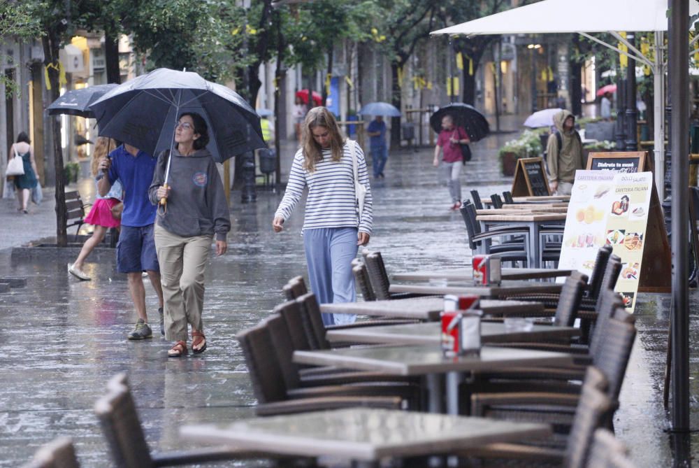 Ruixat a la ciutat de Girona