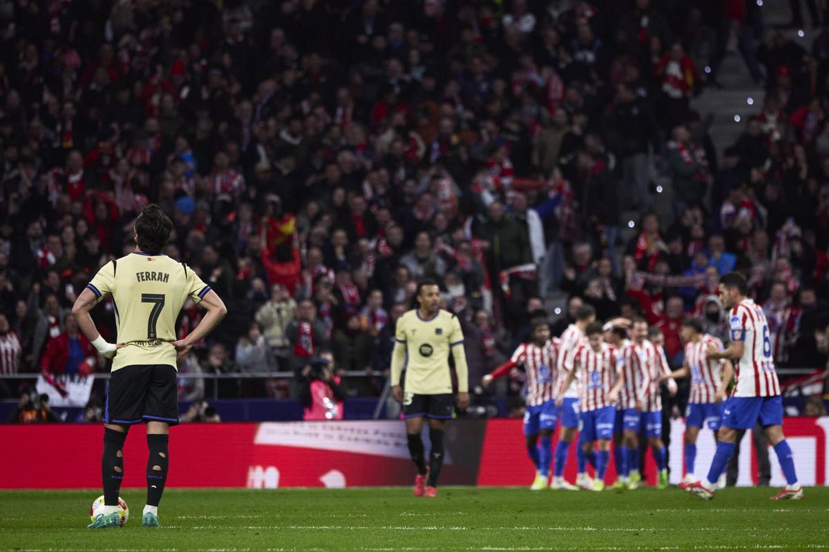 El Barça sufrió una dura derrota en el Metropolitano