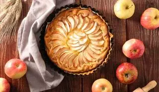 Tarta de manzana al microondas, paso a paso