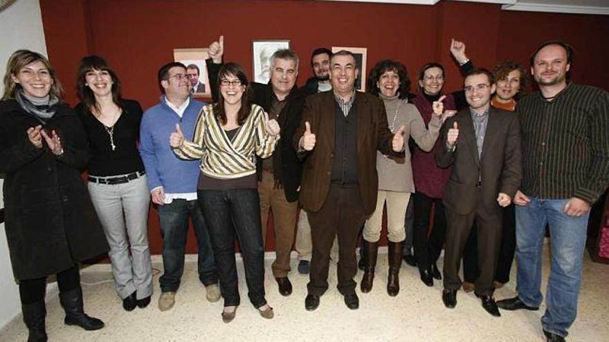 La nueva ejecutiva del PSOE de Sant Joan anoche