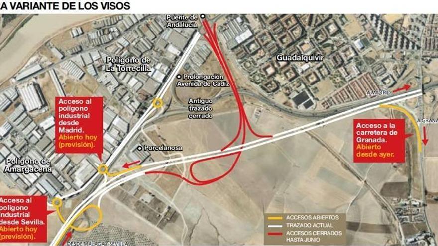 Fomento abre la variante de los Visos en Córdoba que comprende la A-4