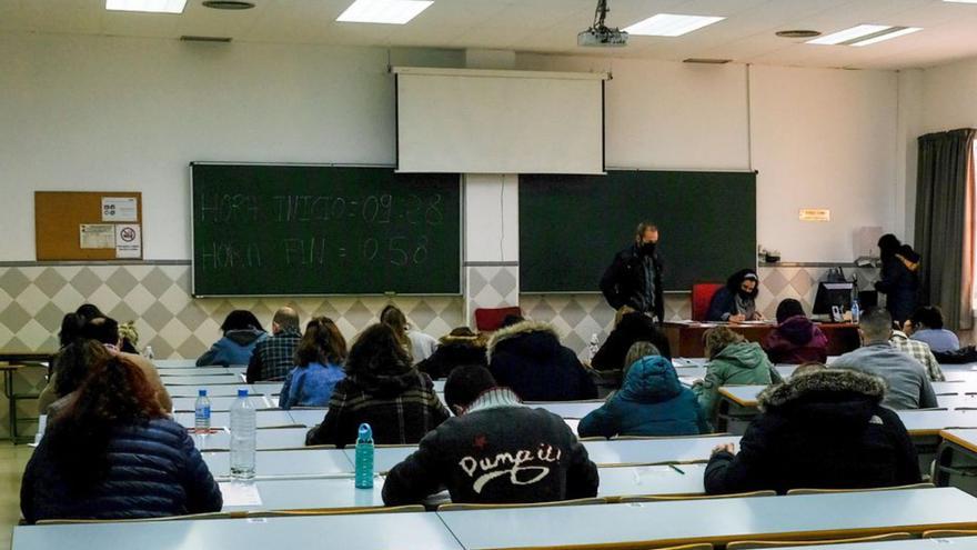 Examen de oposiciones en Málaga.