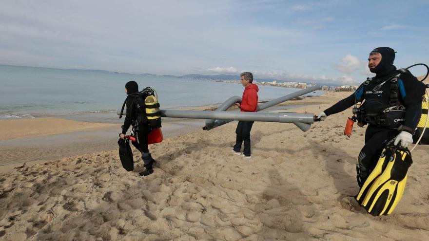 VÍDEO | Comienza la extracción del barco romano hundido en ses Fontanelles