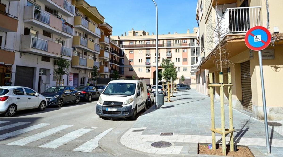 Obras finalizadas en la calle Francisco Asenjo.
