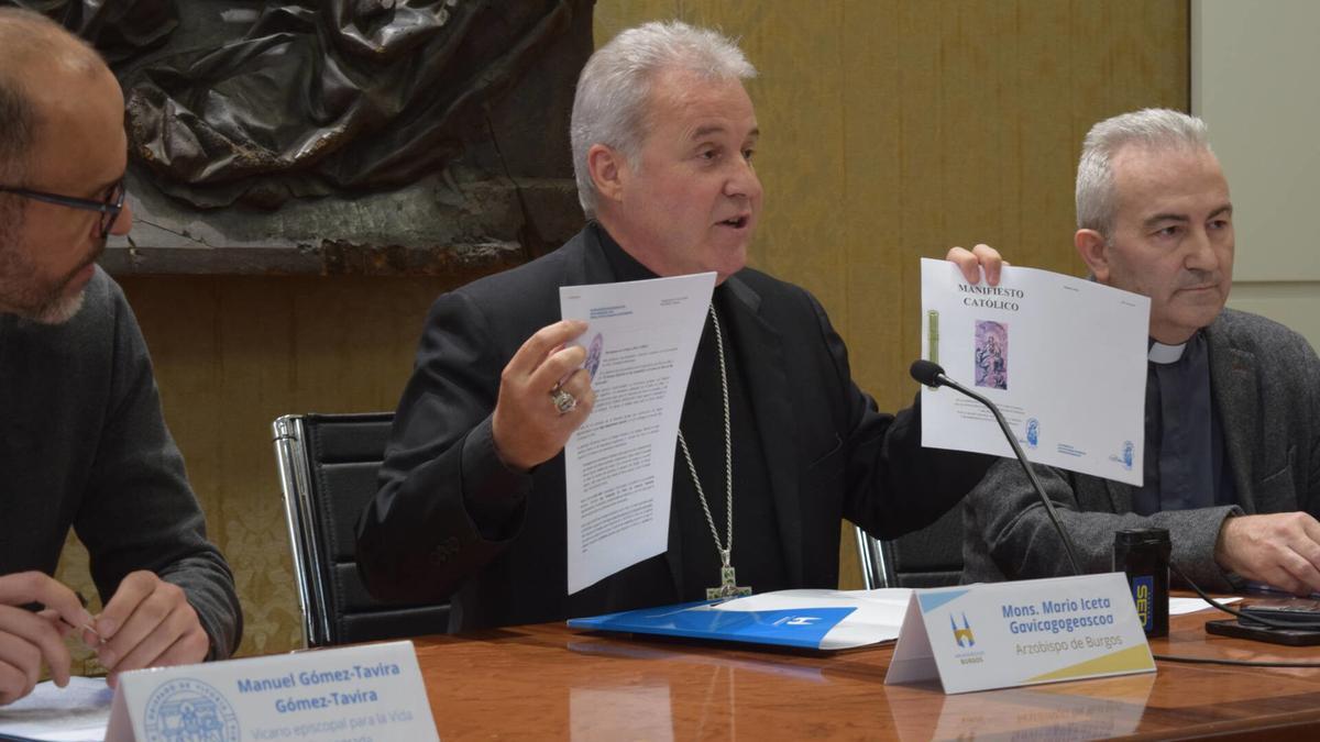 Rueda de prensa del Arzobispado de Burgos.
