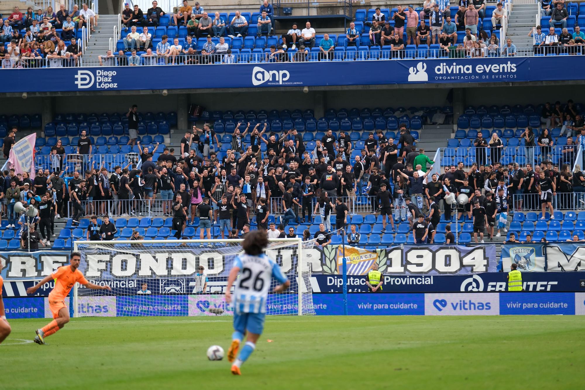 El Málaga CF - UD Ibiza, último partido de la Liga 22/23, en imágenes