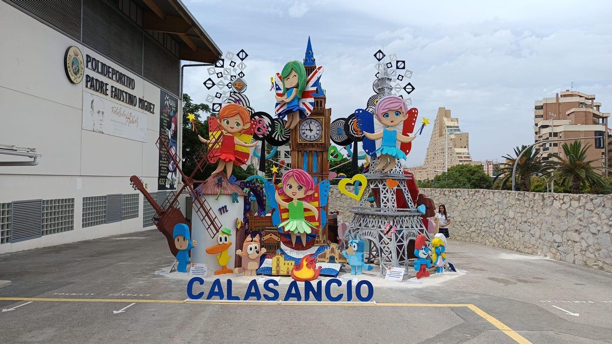 Hoguera de Calasancio, ganadora de la categoría juvenil