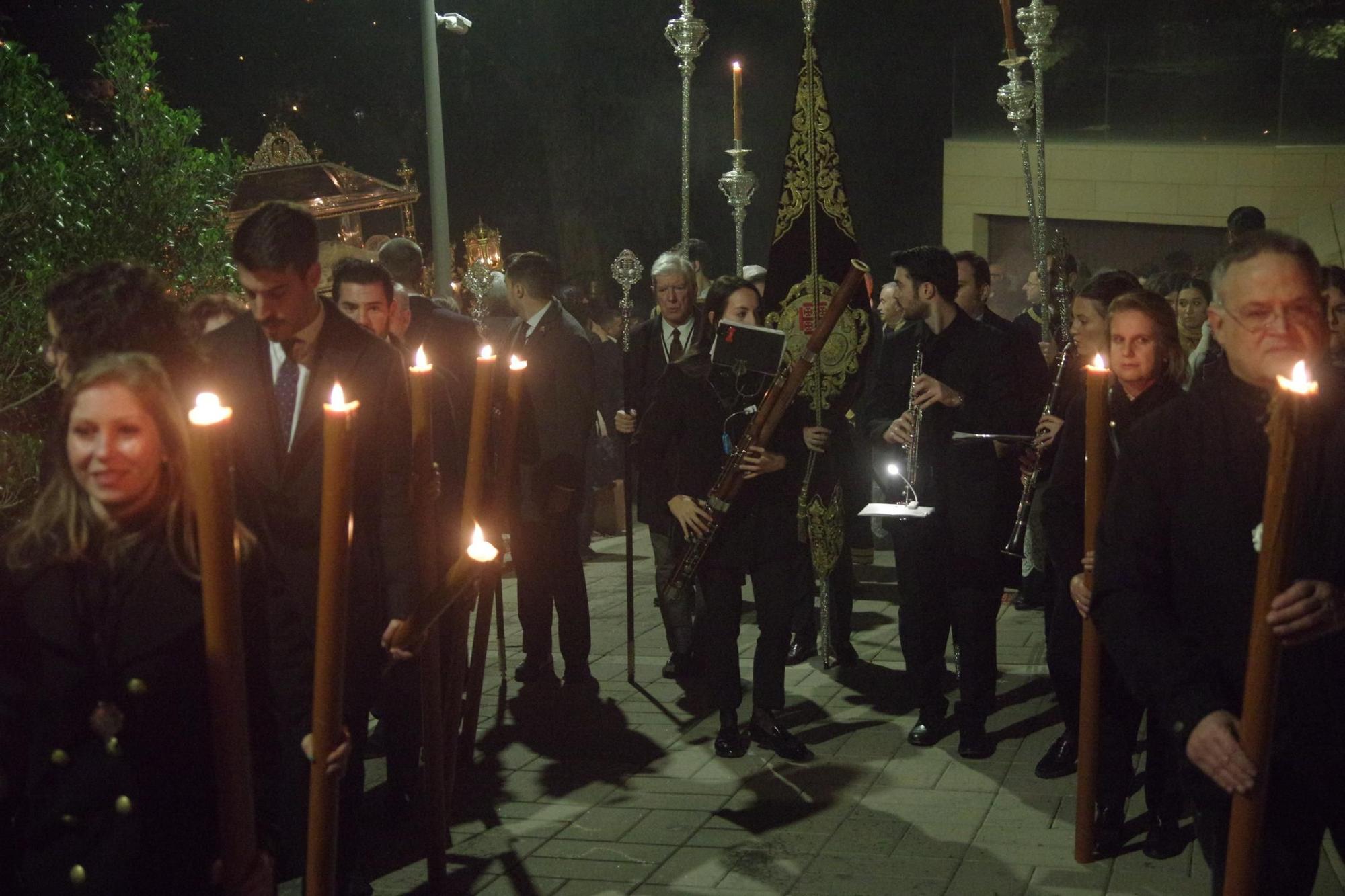 Vía crucis con antorchas del Monte Calvario