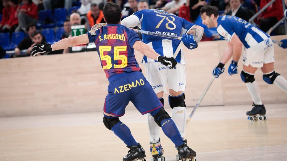 Sergi Aragonès, en una acción del partido