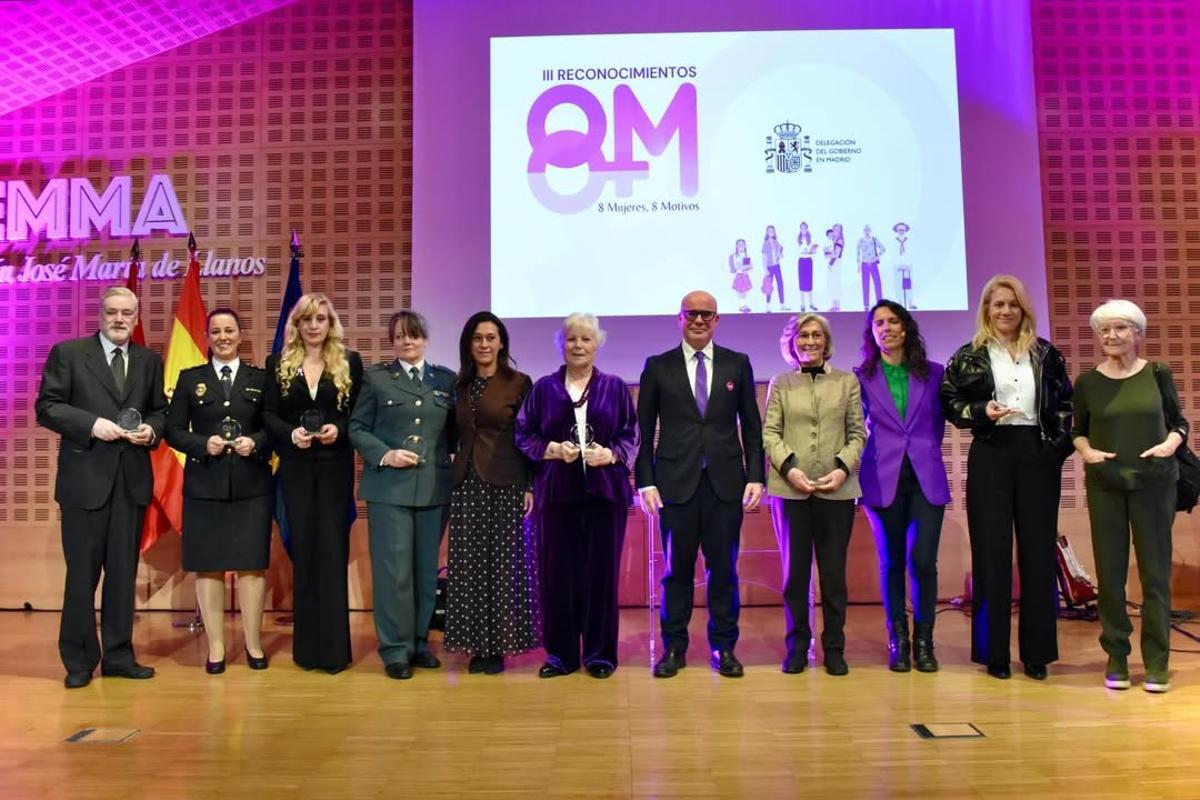 Entrega de premios del acto '8M. 8 mujeres. 8 motivos'.