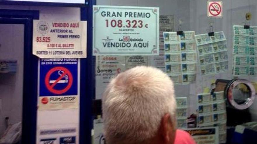 Premio de 108.323 € en la Quiniela