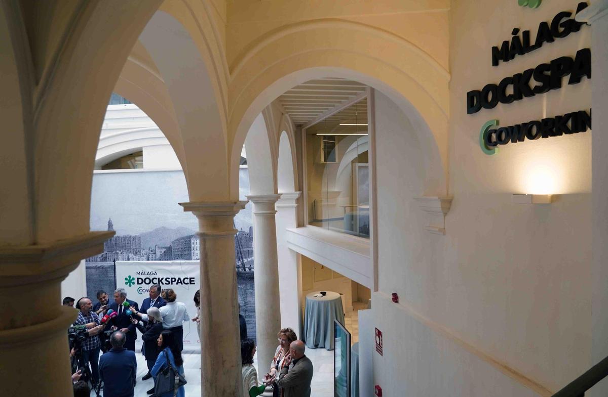 El coworking de la Cámara de Comercio de Málaga, denominado 'Málaga Dock Space'