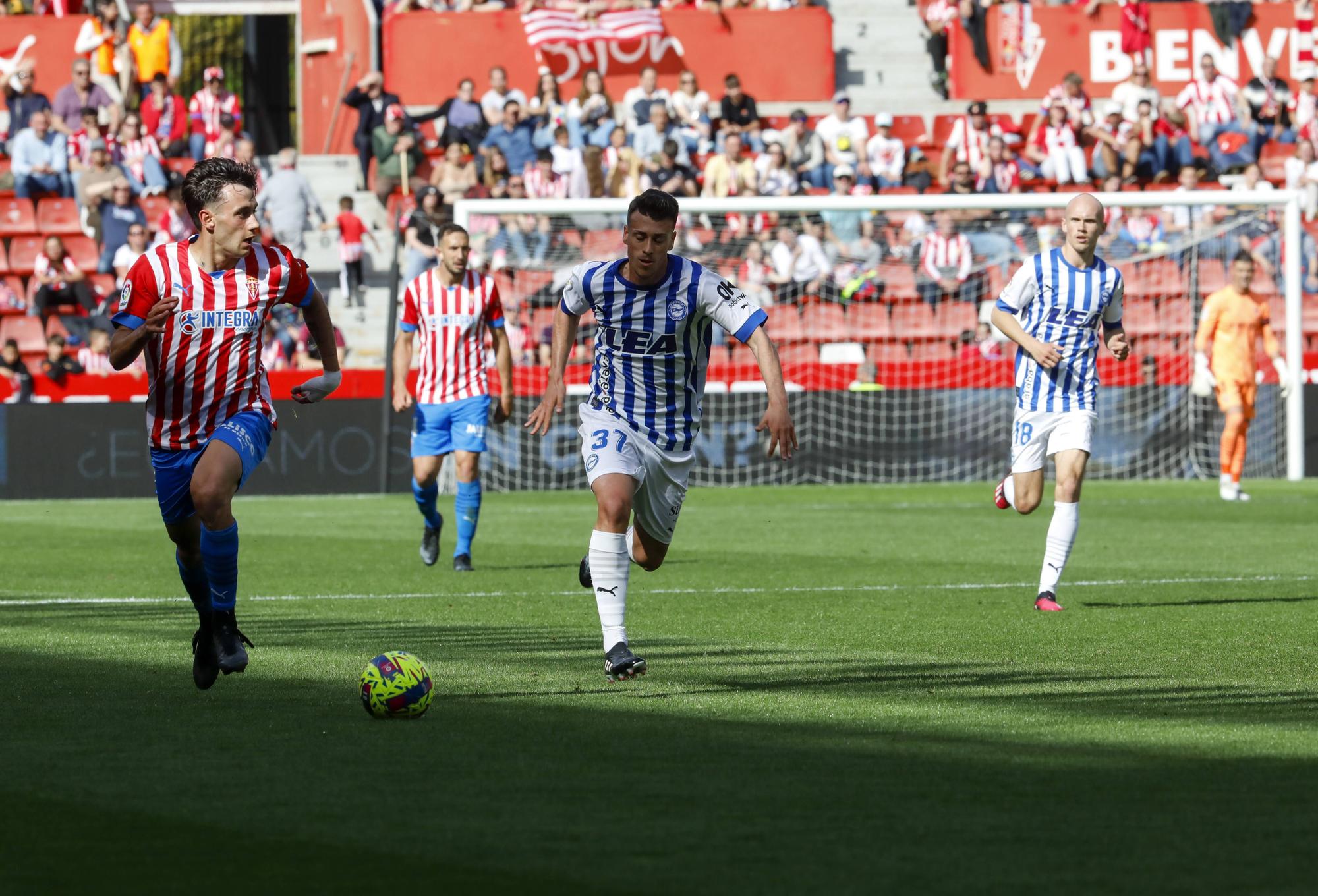 Así fue el encuentro entre el Sporting y el Alavés