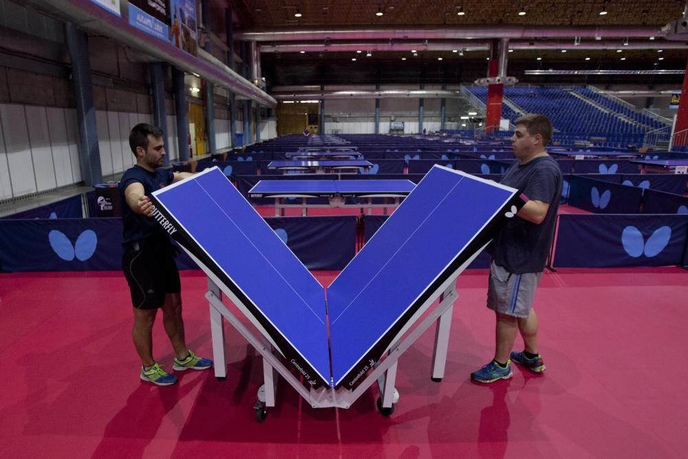 Preparativos para el Mundial de Tenis de Mesa