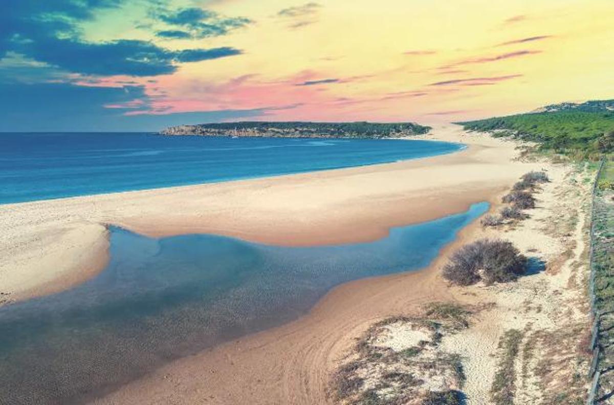 Impresionante paisaje con la Duna de Bolonia.