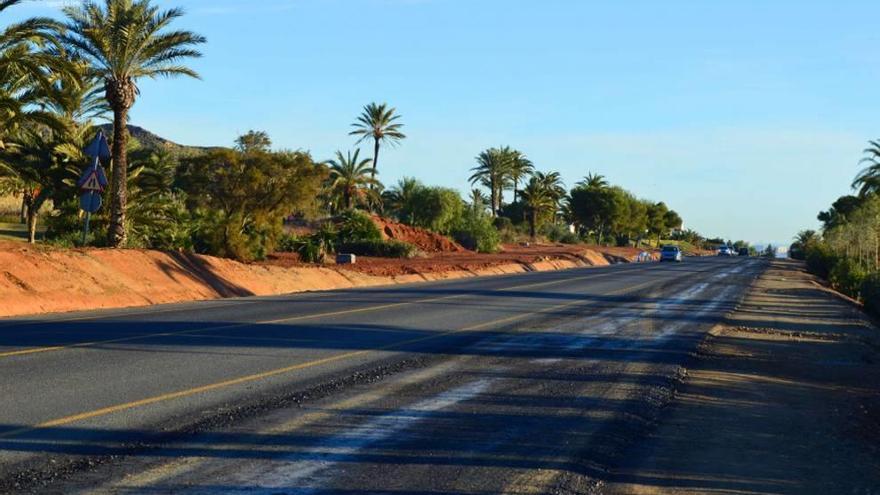 Las obras en la carretera de Los Belones a Atamaría, a punto de concluir