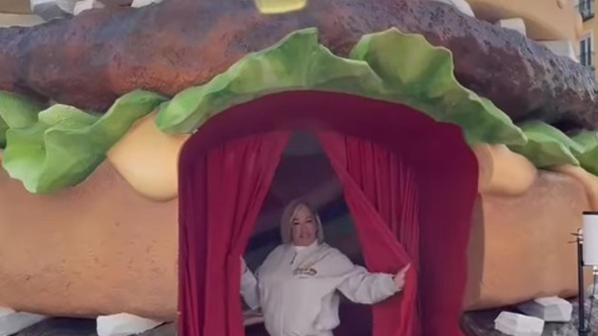 Belén Esteban en su campaña con MacDonald's