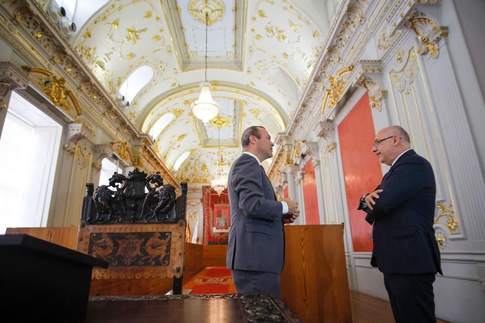 Visita oficial a Las Palmas de Gran Canaria del presidente del Cabildo, Antonio Morales