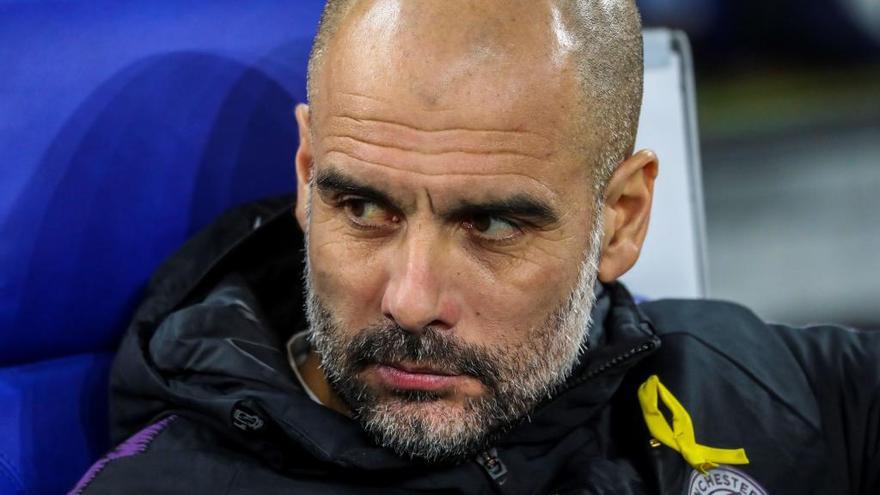 El entrenador del Manchester City, Pep Guardiola.