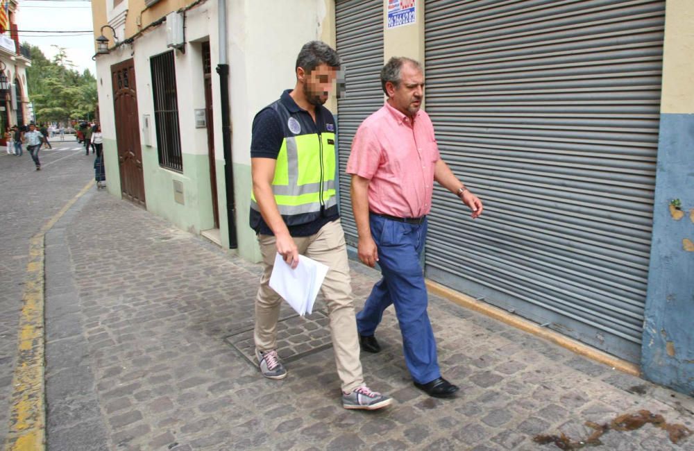 Operación policial contra la corrupción en el Ayuntamiento de Sagunt