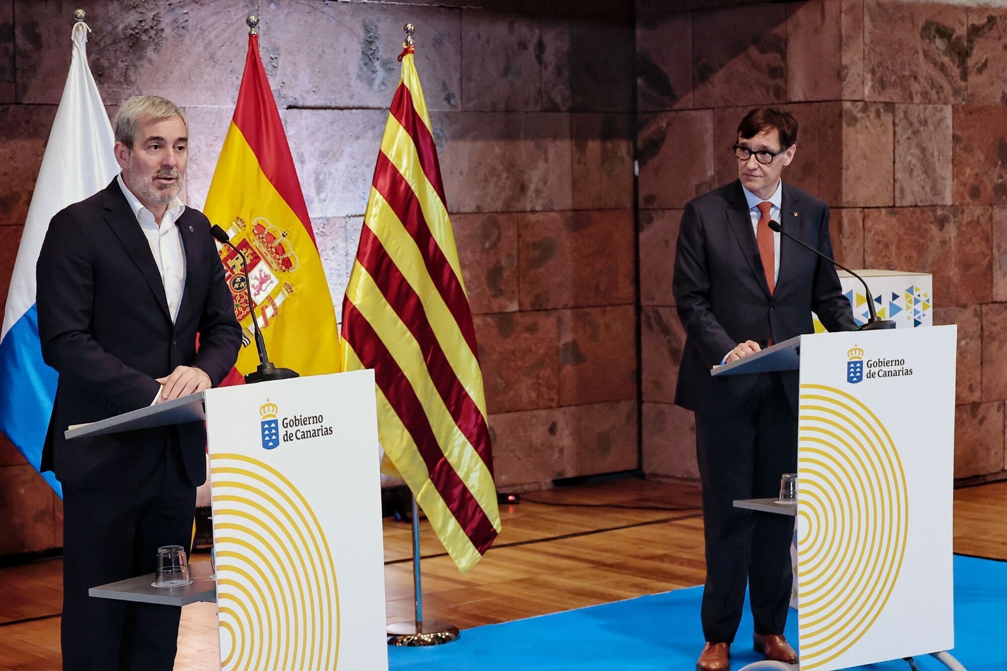 Reunión entre Fernando Clavijo y Salvador Illa en Santa Cruz de Tenerife
