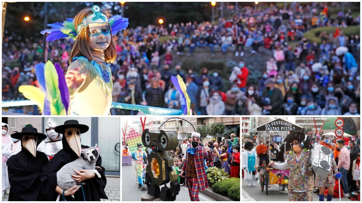 Entroido en Vigo: el desfile de la alegría tras dos años de COVID