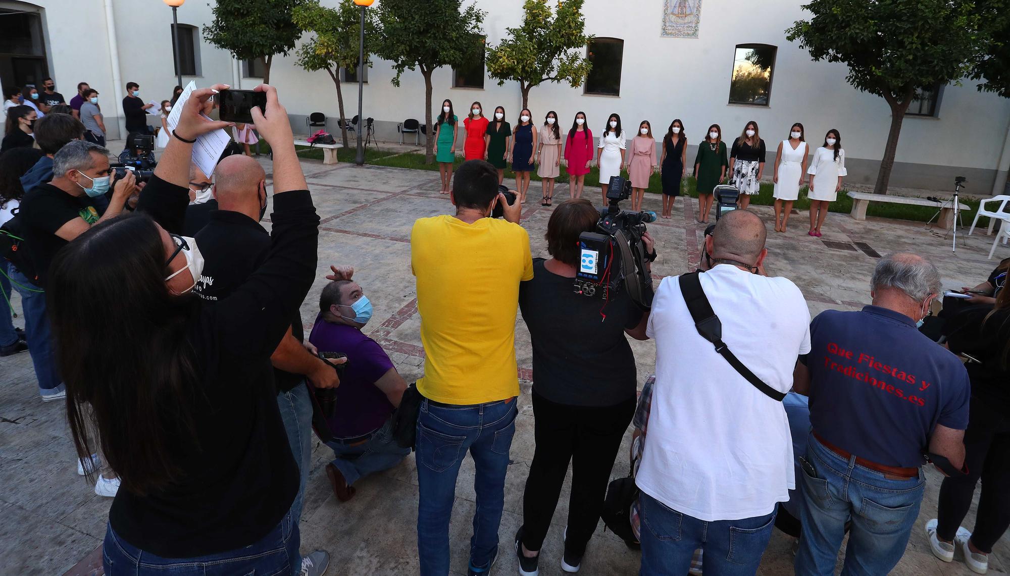 La primera sesión de fotos de las aspirantes a Fallera mayor de València