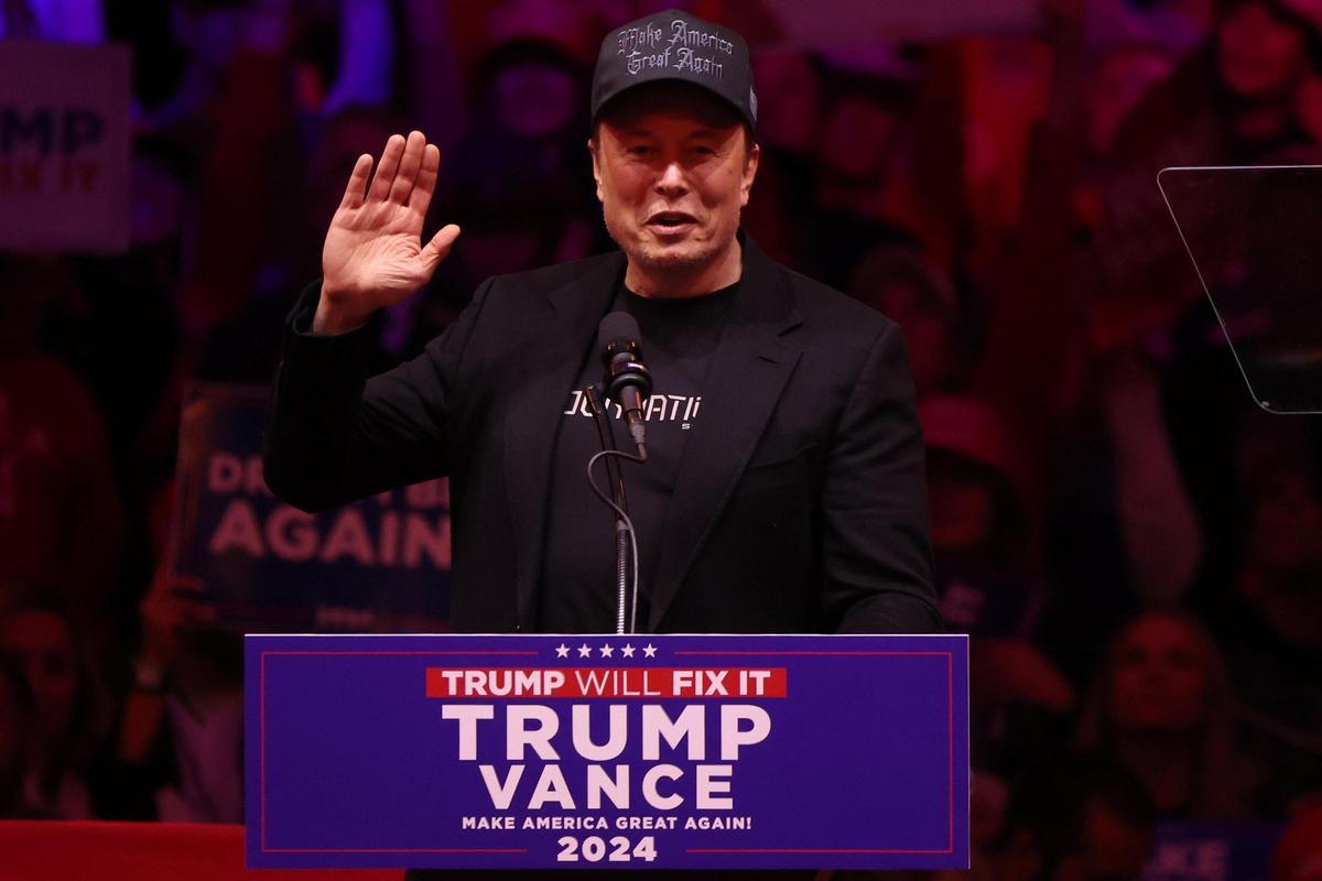 Elon Musk, durante la campaña de Trump.