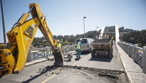 Obras en Puente de O Pedrido