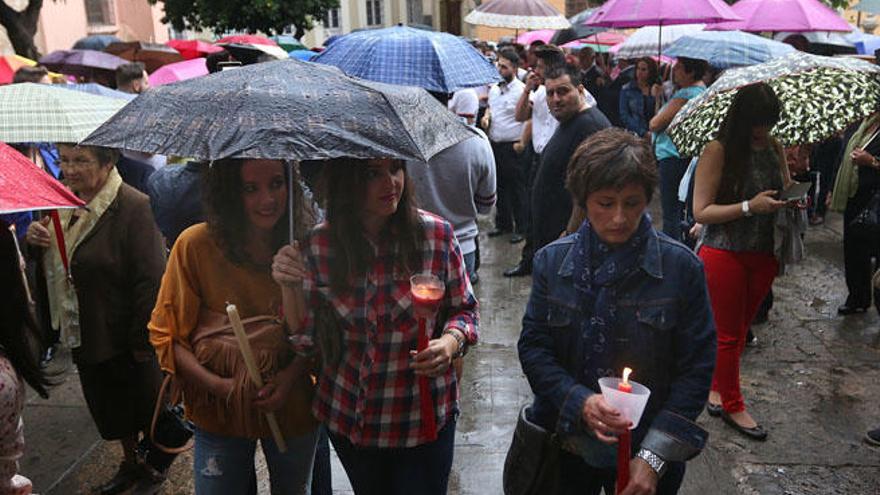 El Lunes Santo habrá que sacar los paraguas en Málaga.