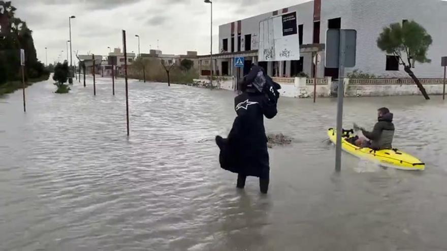 Piragüismo en las calles de Almenara