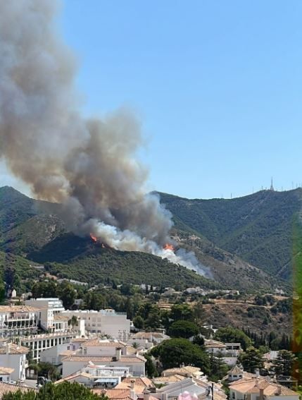 Declarado un incendio en la Sierra de Mijas