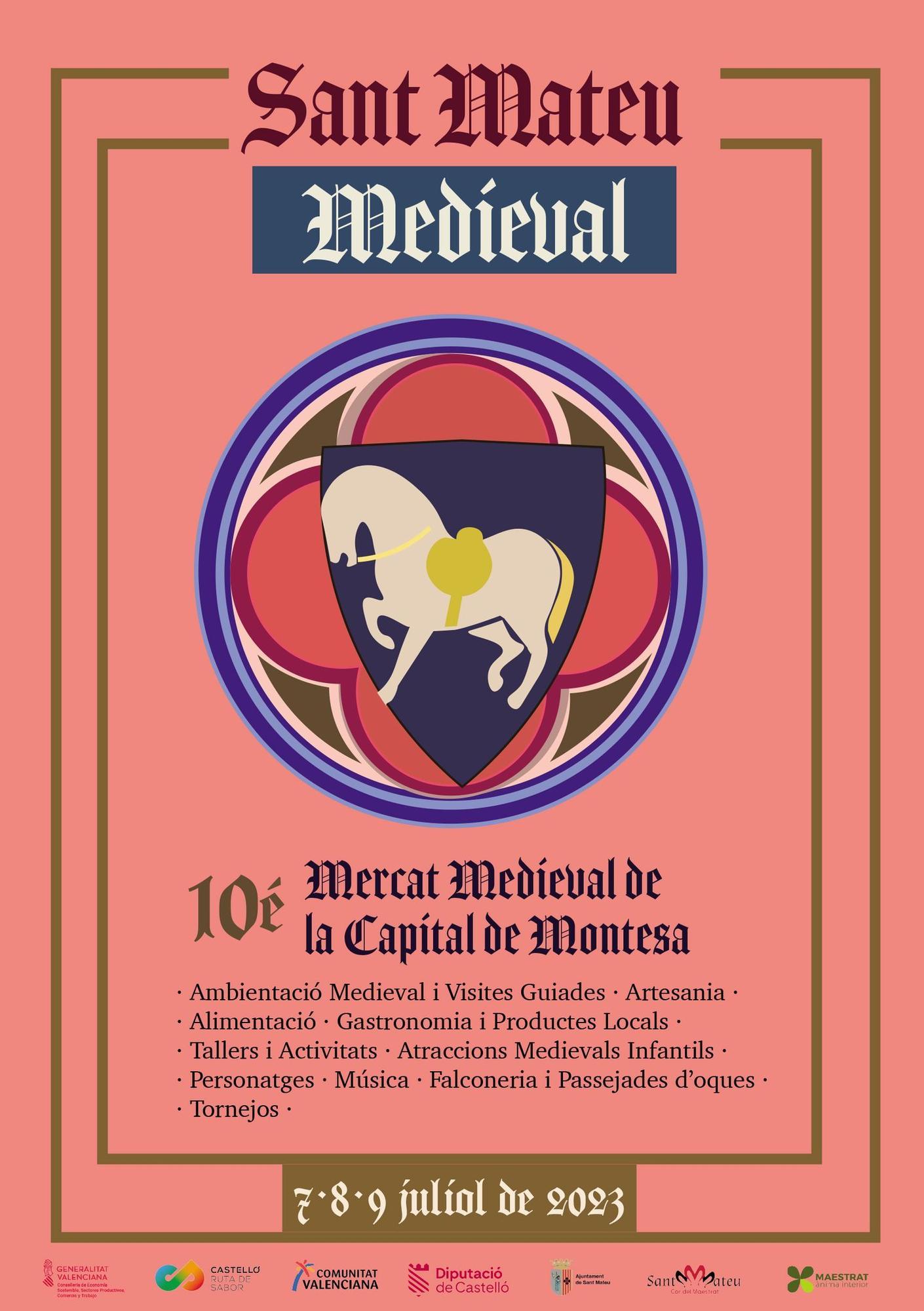 Cartel anunciador de Sant Mateu Medieval 2023.