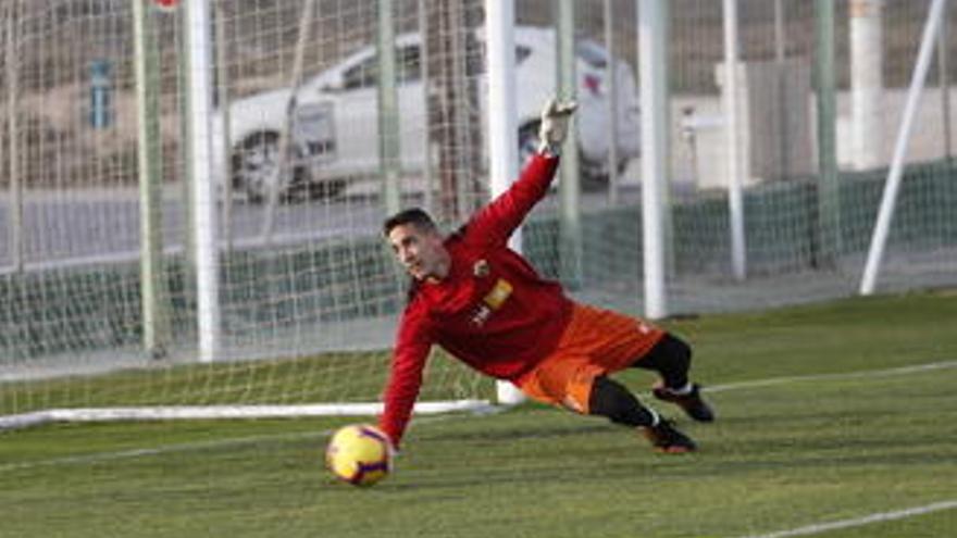 Edgar Badía, durante un entrenamiento