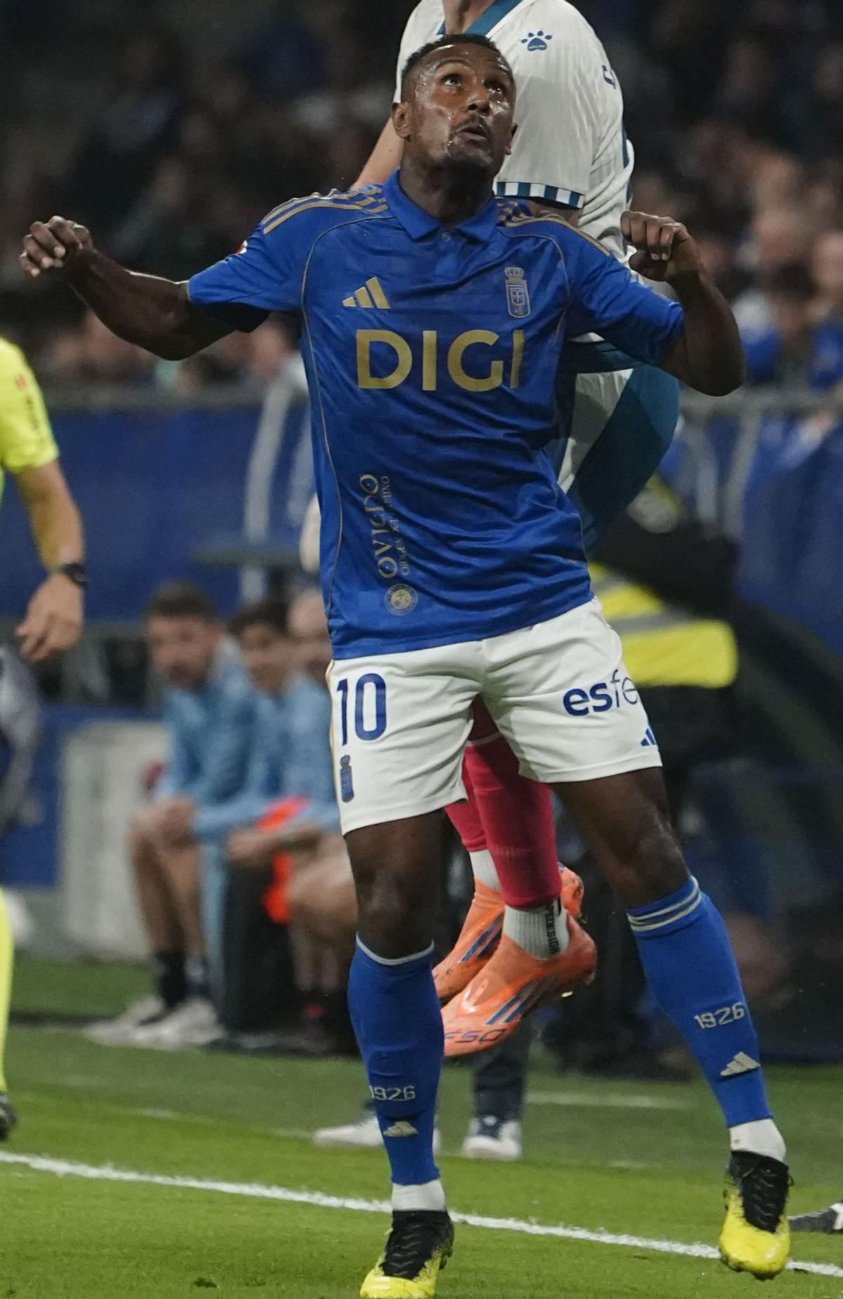 Hassan, en un partido con el Oviedo. | EFE