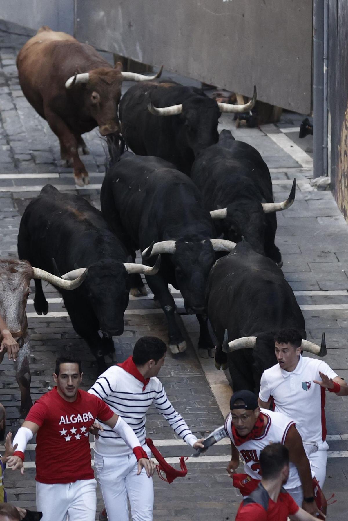 El séptimo encierro de Sanfermines 2022, en imágenes