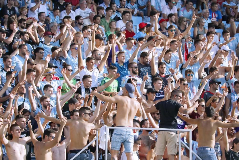 Intensidad a flor de piel en el duelo entre celestes y rojiblancos en el estadio de Balaídos.