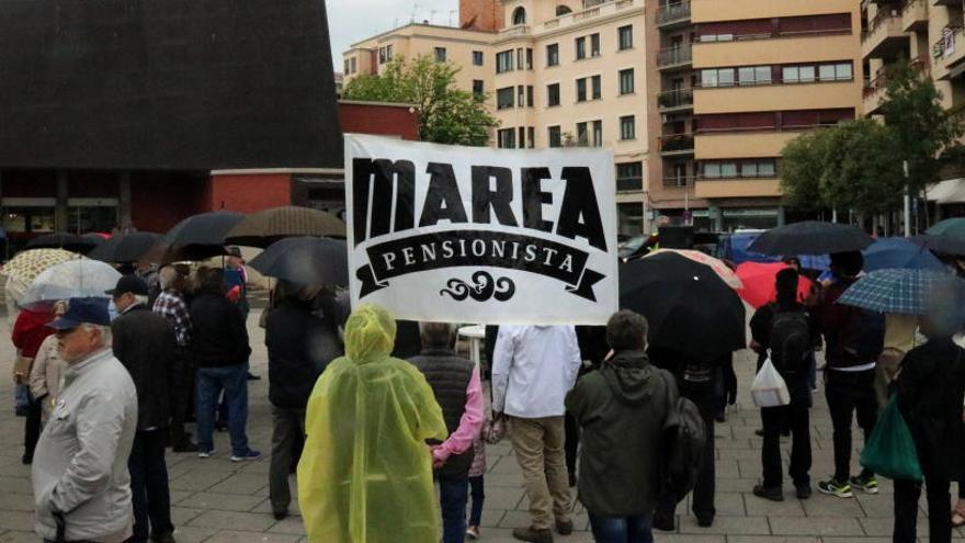 Protesta dels pensionistes al mercat