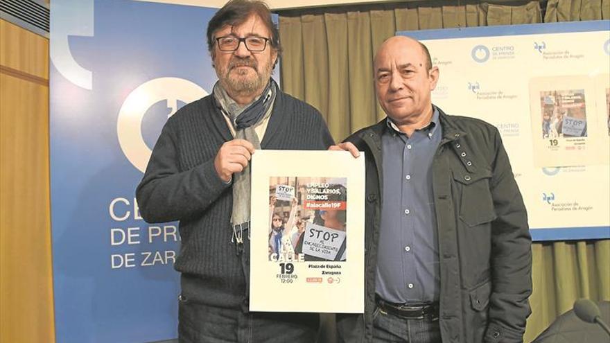 CCOO y UGT saldrán a la calle en Aragón para exigir salarios dignos