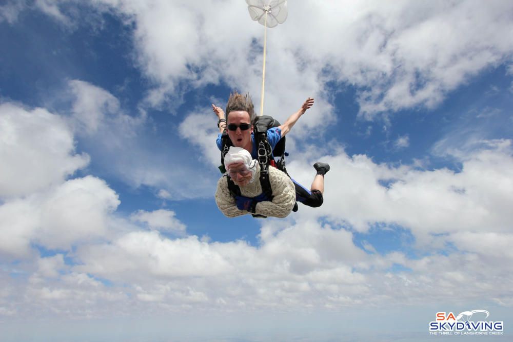 Irene OÕShea takes part in skydive with jump ...