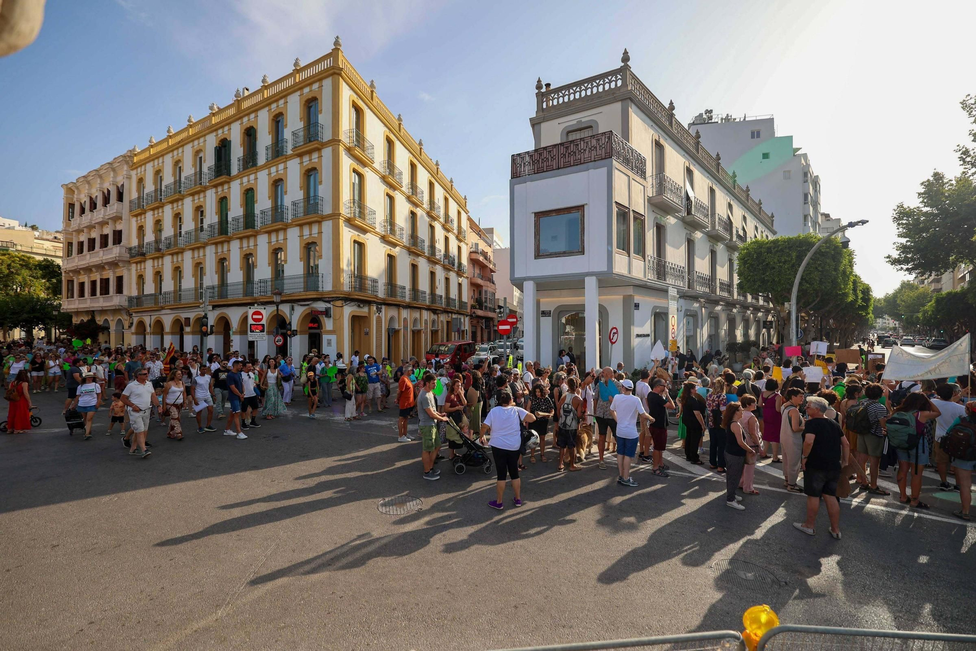 Manifestación contra la masificación turística en Ibiza