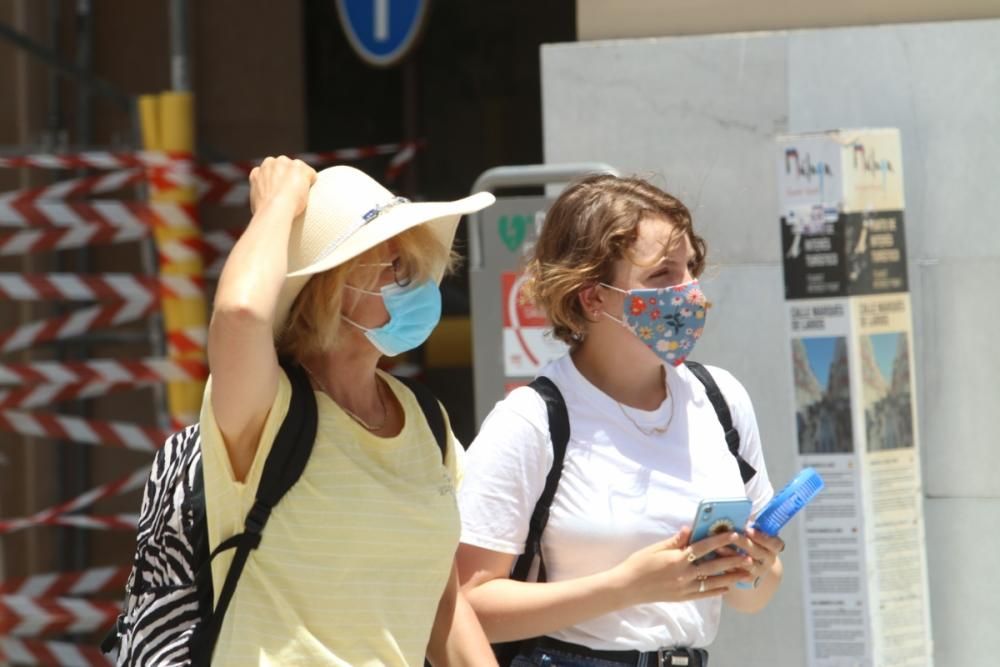 El terral acerca las máximas a los 40 grados en Málaga.