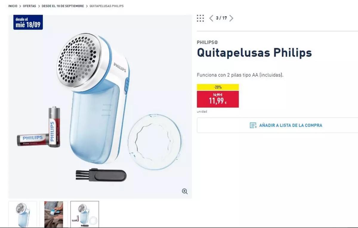 Quitapelusas de Philips.