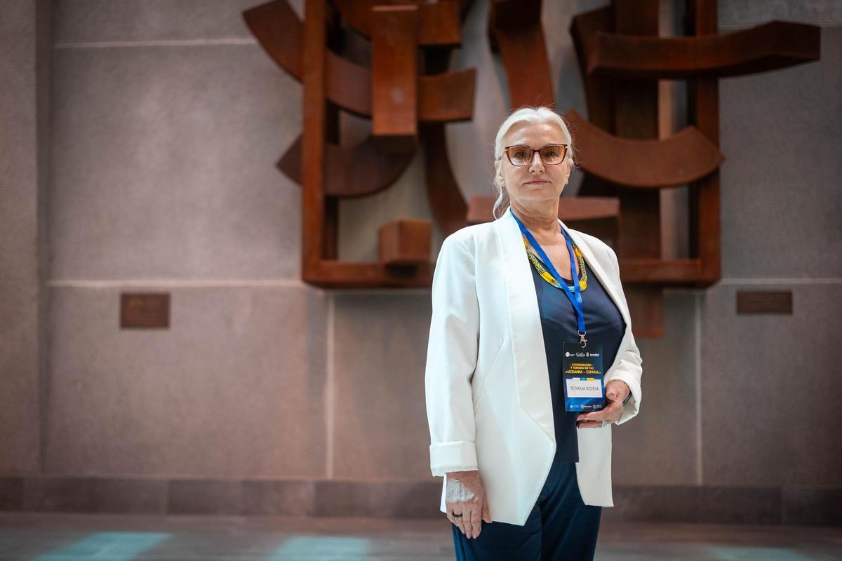 Tetiana Roieva, presdienta de la Unión de Mujeres de la región de Chernihiv.