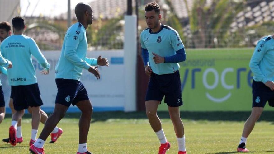 Una sesión de entrenamiento del Espanyol.