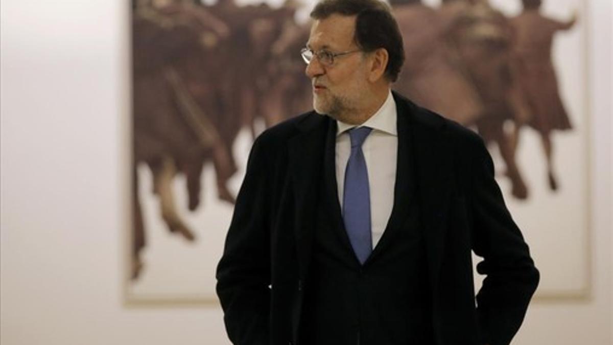 Mariano Rajoy, presidente en funciones, este viernes en el Congreso.
