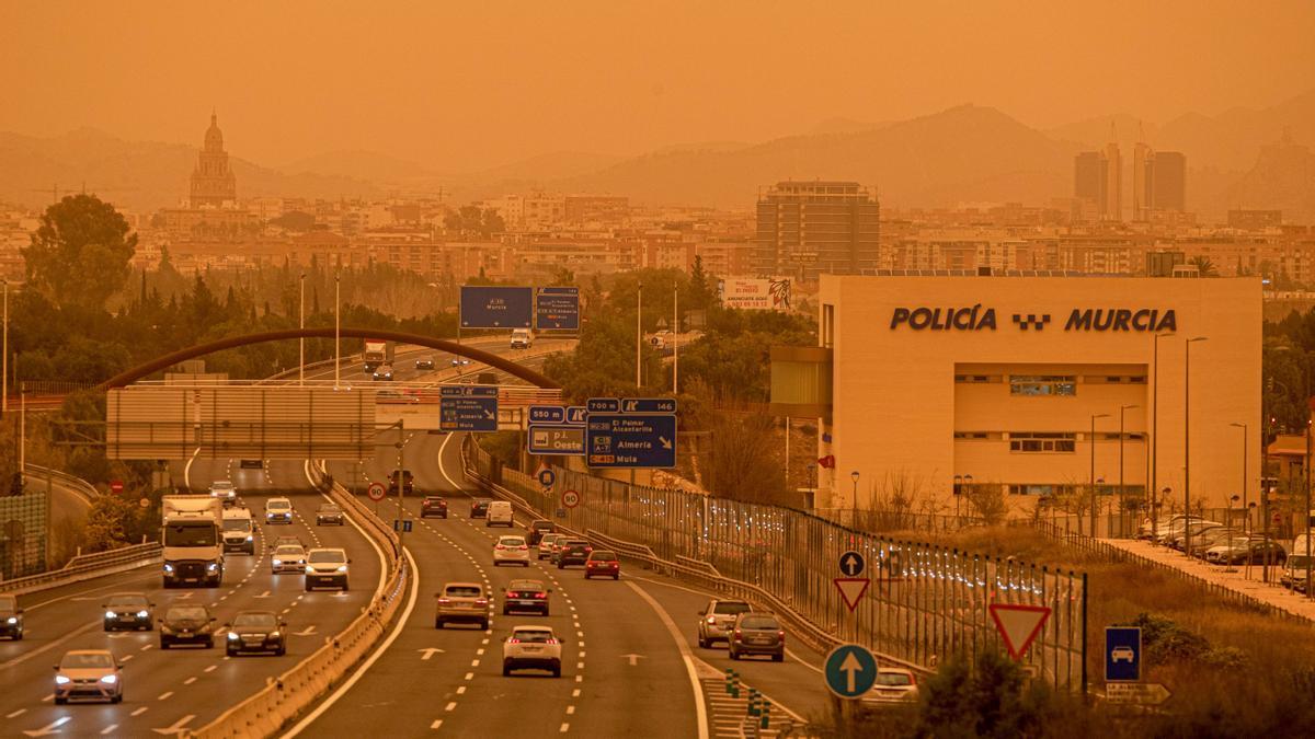 ¿Per què està groc el cel a Múrcia? ¿Per què està groc el cel a Múrcia?