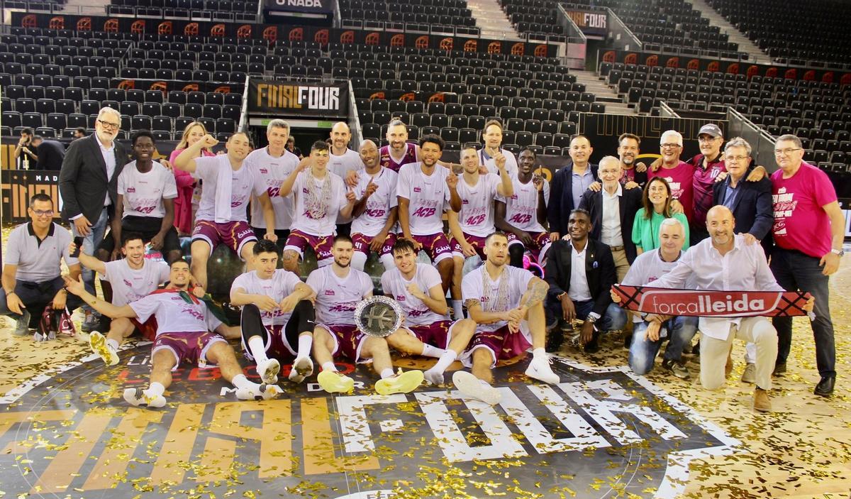 El equipo celebró el ascenso sobre la misma pista del Madrid Arena