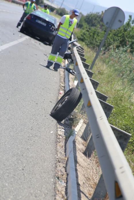 Ocho heridos en un accidente de tráfico en Callosa