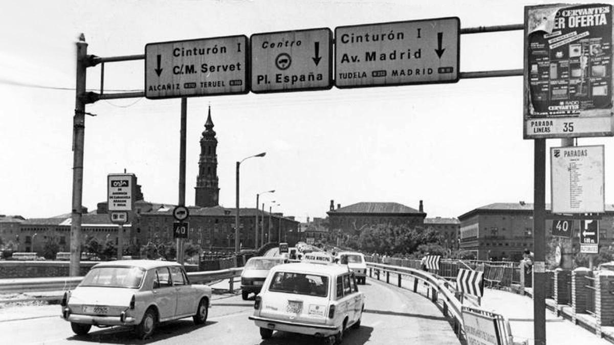 Así era el puente de Piedra antes de su última gran reforma